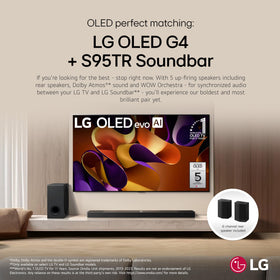 LG S95TR rear speakers wireless for flexible room placement