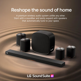 LG Sound Suite H7 Dolby Atmos FlexConnect setup supports flexible placement.