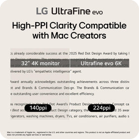 LG UltraFine evo 6K daisy chain enables scalable multi‑monitor setups.