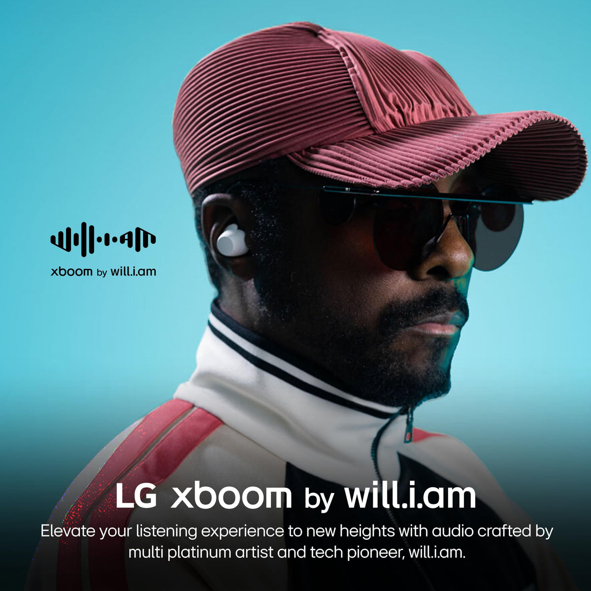 LG xboom Buds by will.i.am use 3-mic ANC to reduce ambient noise.