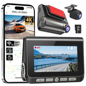 Lgueati dashcam front-4k captures crisp road details and license plates