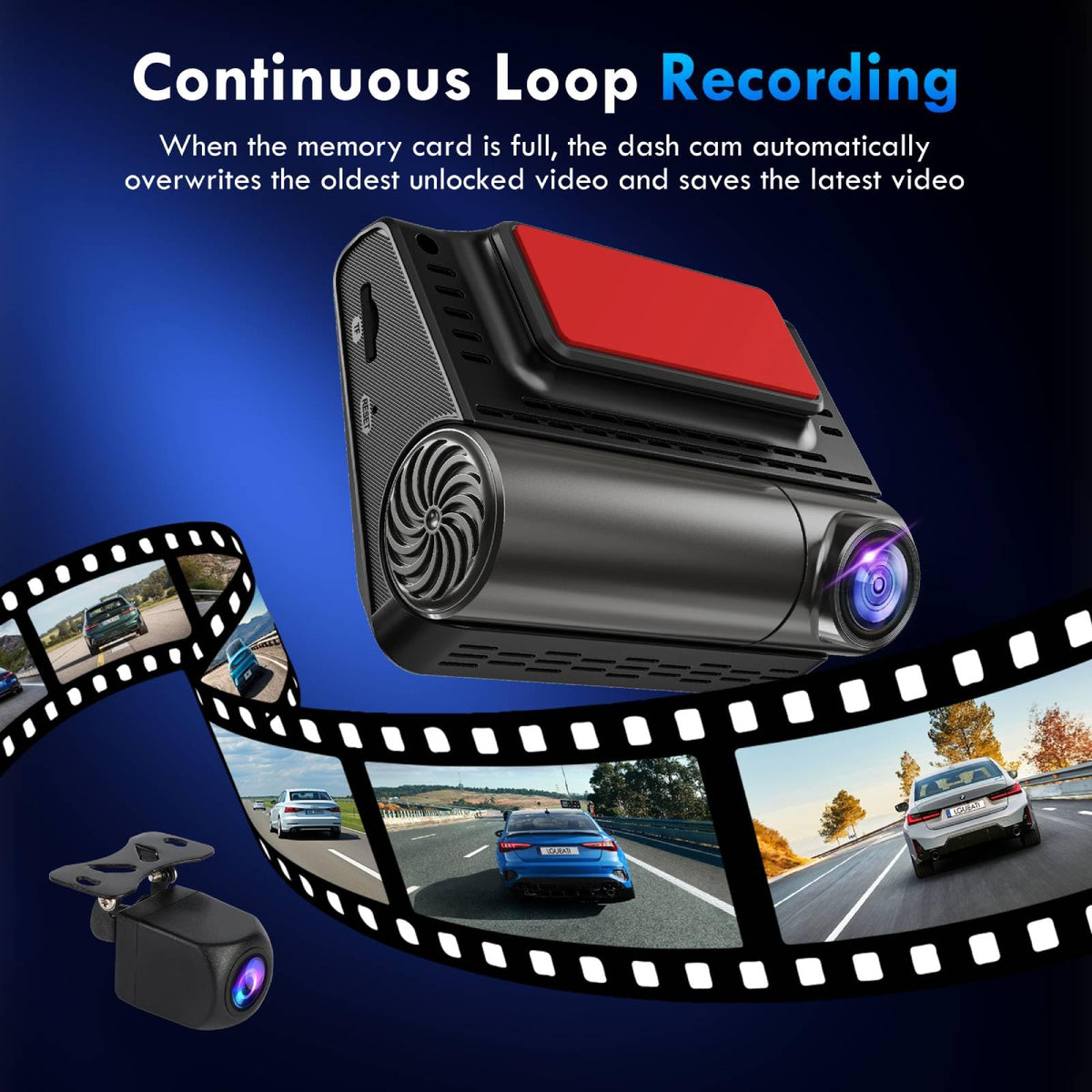 Lgueati dashcam-night-vision enhances visibility in low-light conditions
