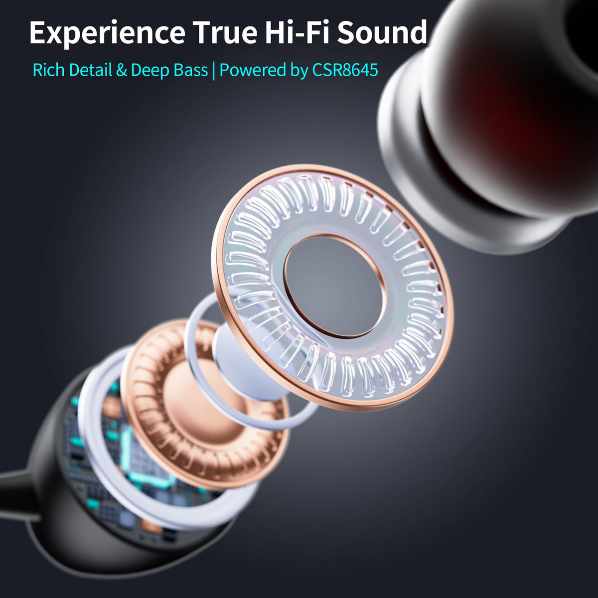 LHKLUK neckband offers up to 22-hour playtime for long sessions.