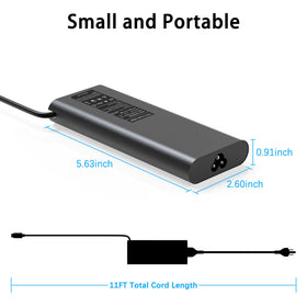 Closeup of LHYSFIY 130W USB-C charger USB-C port and connector