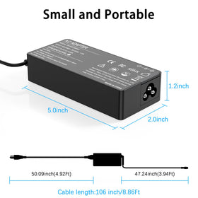 LHYSFIY 90W charger shows HP, Dell, Lenovo compatibility for business laptops