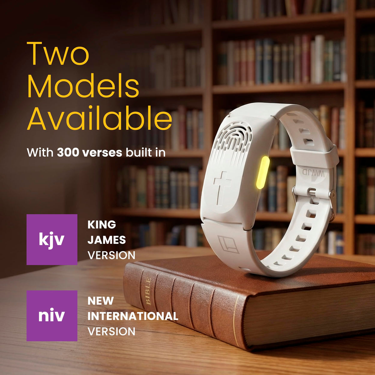 LIAISE Audio Bible Watch black band complements any style.