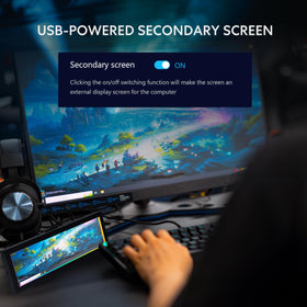 Lian Li 8.8 universal screen compact design fits tight desks