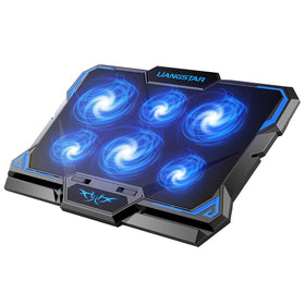 LIANGSTAR laptop cooling pad top view highlights slim, portable design for on-the-go cooling