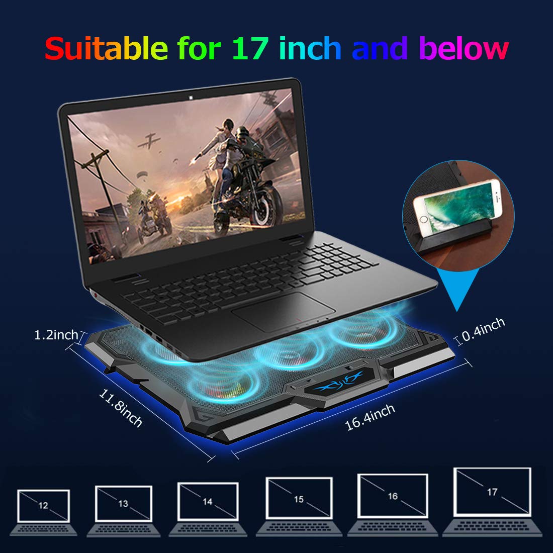 LIANGSTAR lifestyle shot on gaming desk reducing laptop heat during play