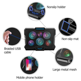 LIANGSTAR view of dual USB ports for powering peripherals and passthrough