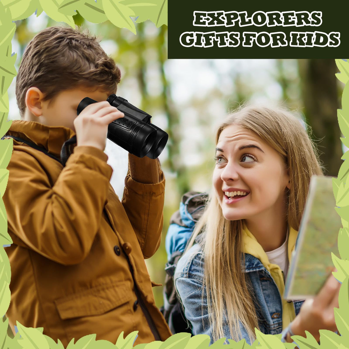 Libima classroom scene with many children using binoculars for group learning