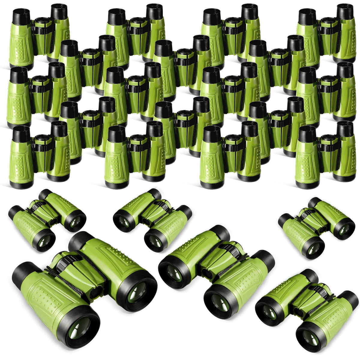 Libima front packaging showing 24 green binoculars and group use benefit