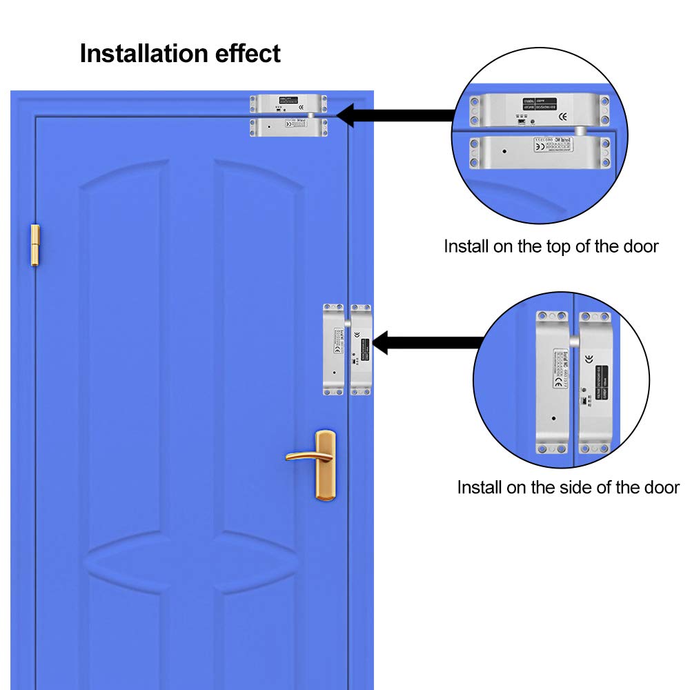 LIBO Smart Home lock installed on wooden door for secure access control