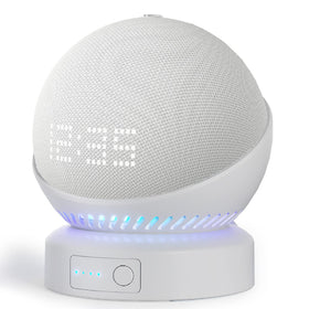 Liboer battery base for Echo Dot 5 Gen in a portable setup
