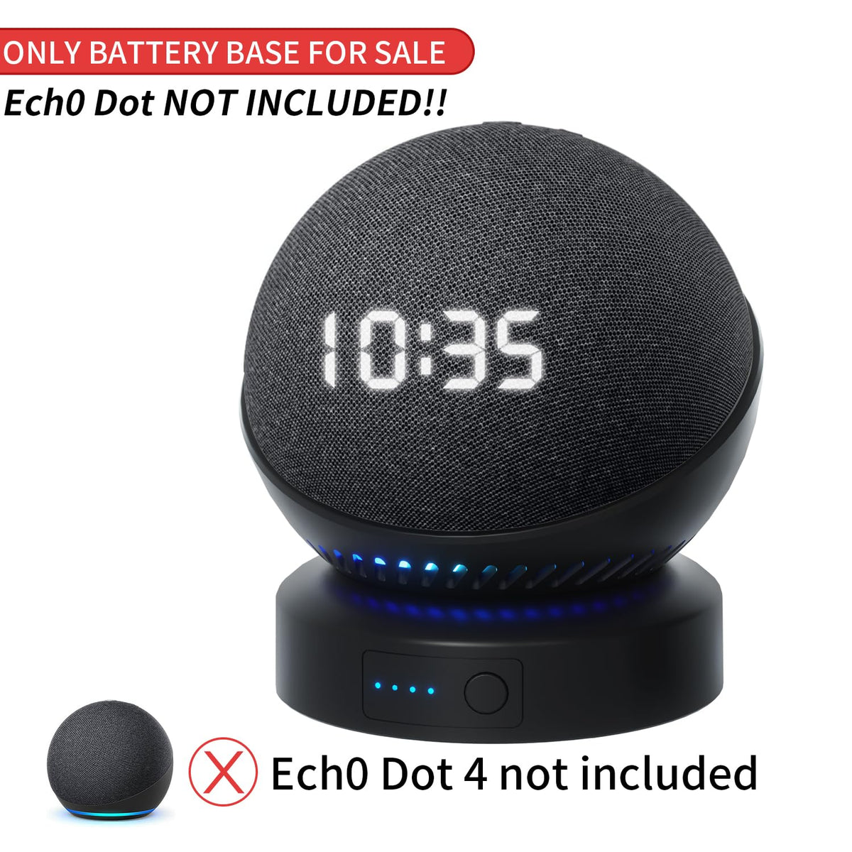 Liboer battery base fits HomePod Mini for wireless use