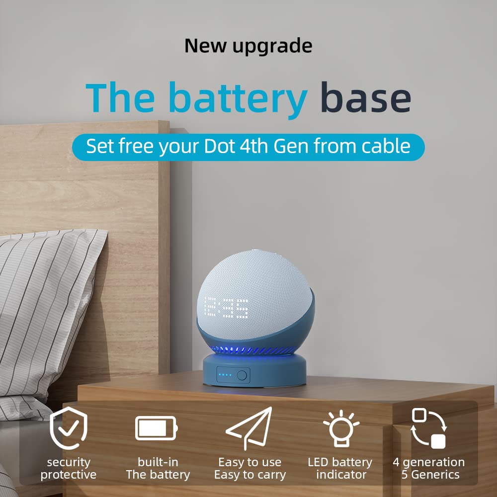 Liboer Battery Base table setup illustrates desk-ready convenience.