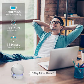 Liboer white battery base keeps Echo Dot tidy and elevated