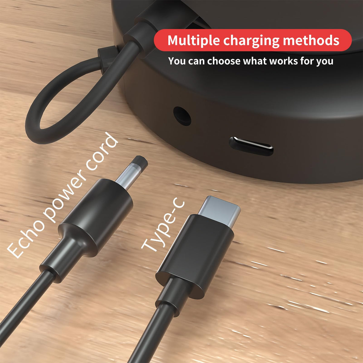 Liboer Ech-o Po-p battery base in-car charging compatibility for travel.