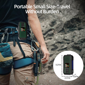 Libovgogo emergency radio IPX5 shell provides rain protection during outdoor use.