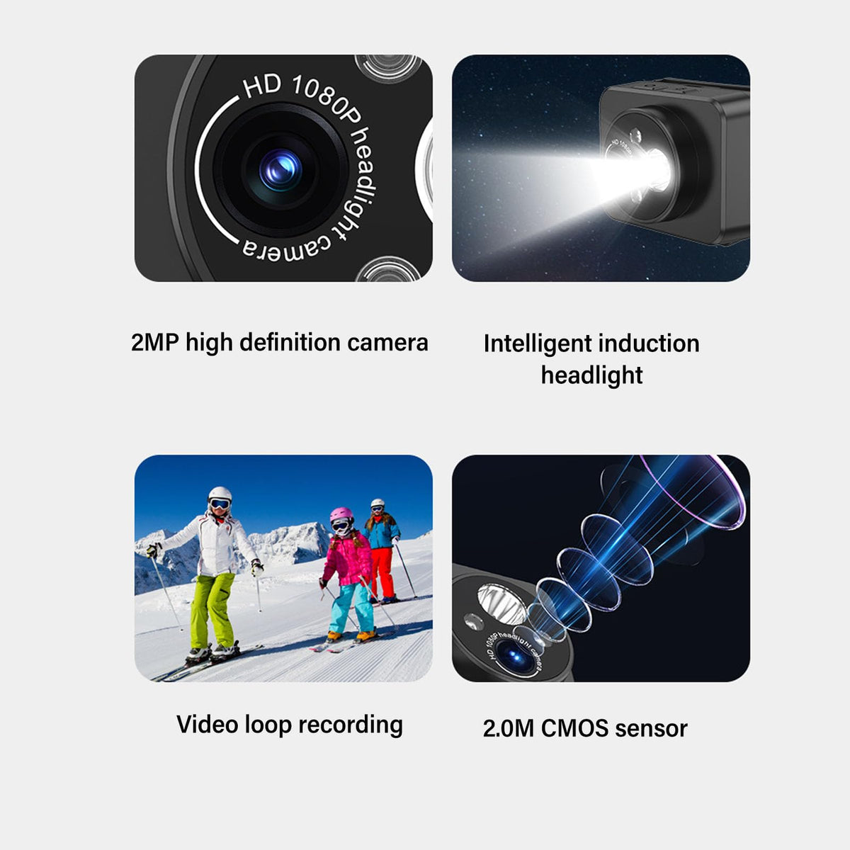 LICAEVEY photo and video capture mode for quick stills and clips on the go.