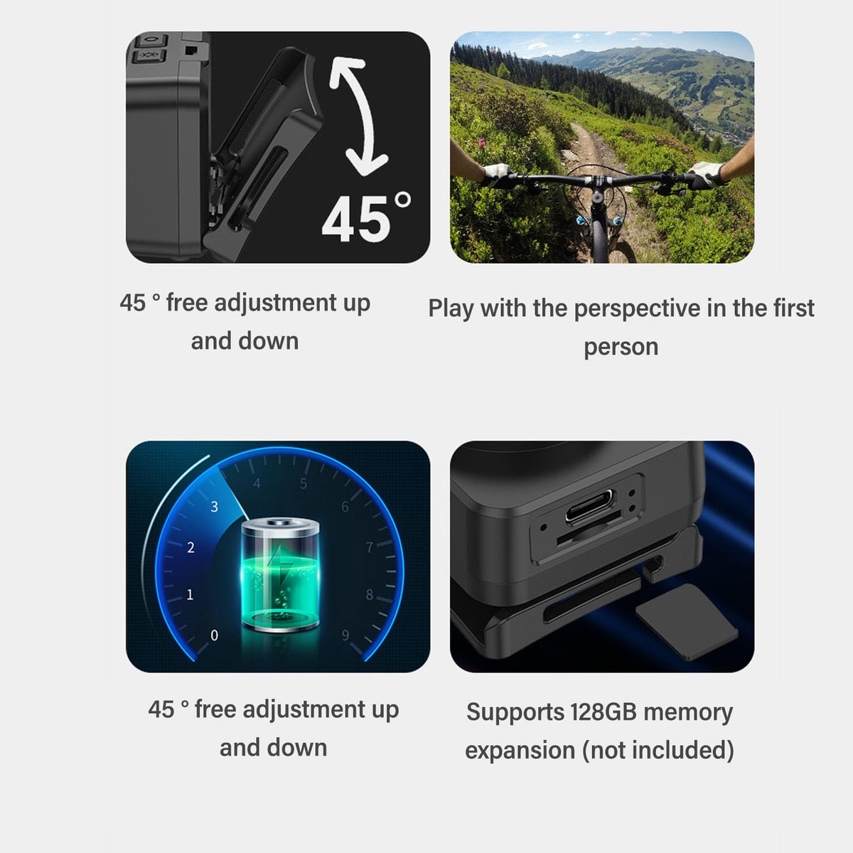 LICAEVEY auto-start recording on power-up supports seamless outdoor sessions.