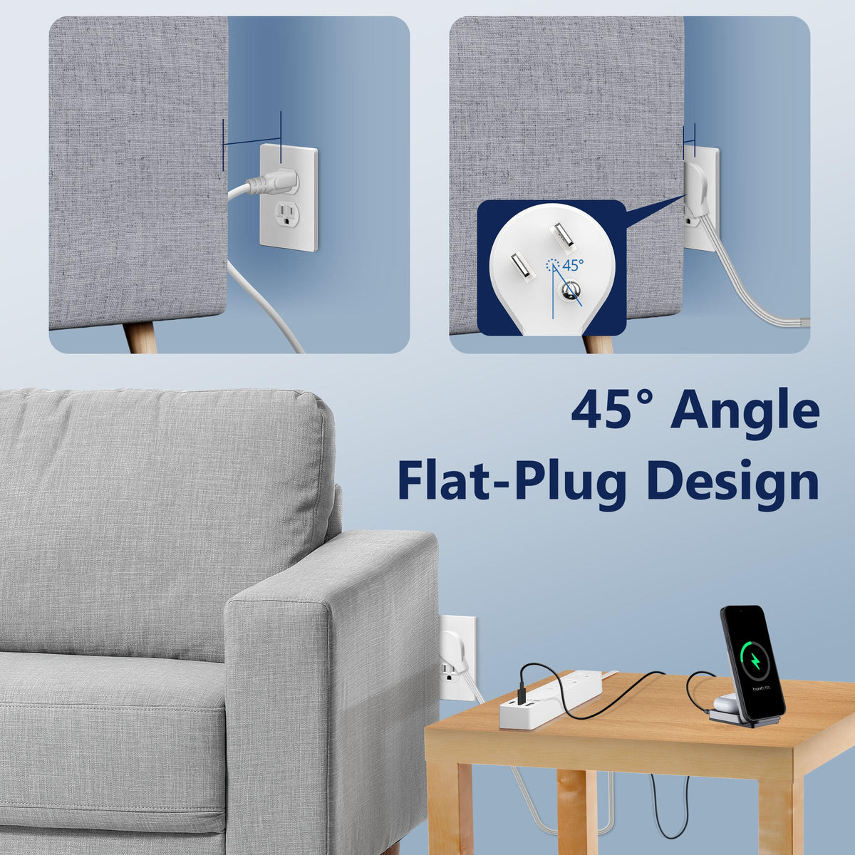 LIDER 5ft cord shown beside ruler, extends reach for flexible placement