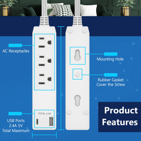 LIDER close-up of USB-A and USB-C ports and receptacles for convenient charging.