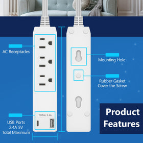LIDER close-up of USB-A and USB-C ports with clear port labeling for convenience