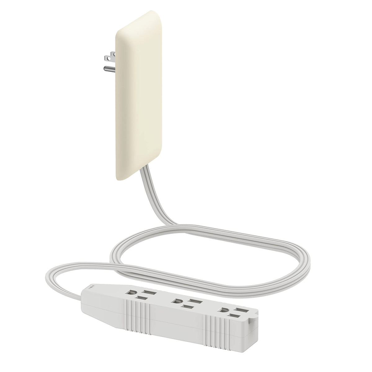 LIDER flat-face outlet extender covers the wall outlet for a cleaner look and easy access.