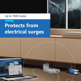 LIDER close-up of flat 45-degree plug profile that saves space behind furniture