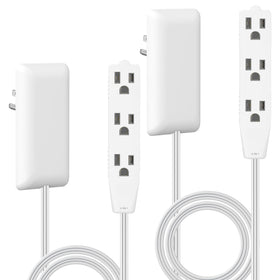 LIDER front view flat-face outlet extender showing sleek profile and neat look