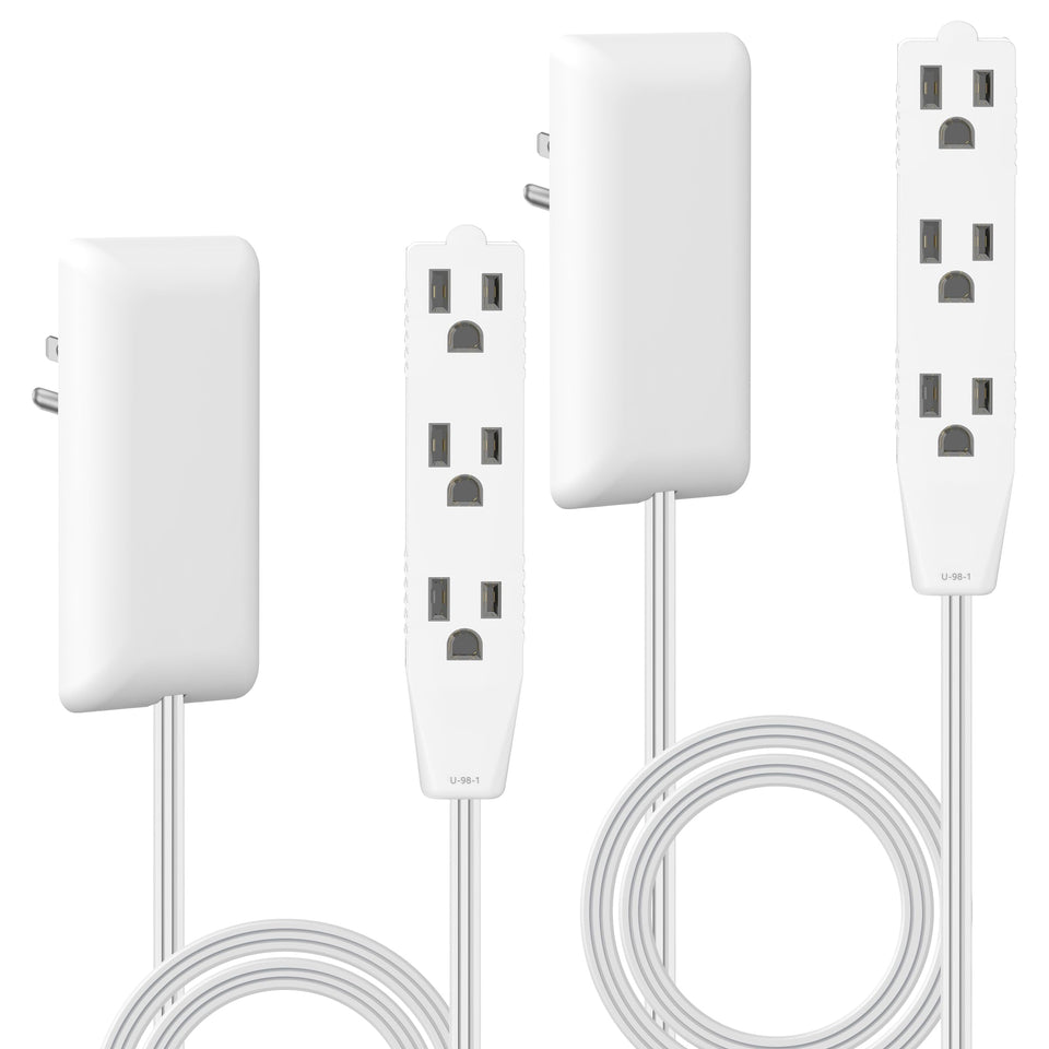 LIDER front view flat-face outlet extender showing sleek profile and neat look