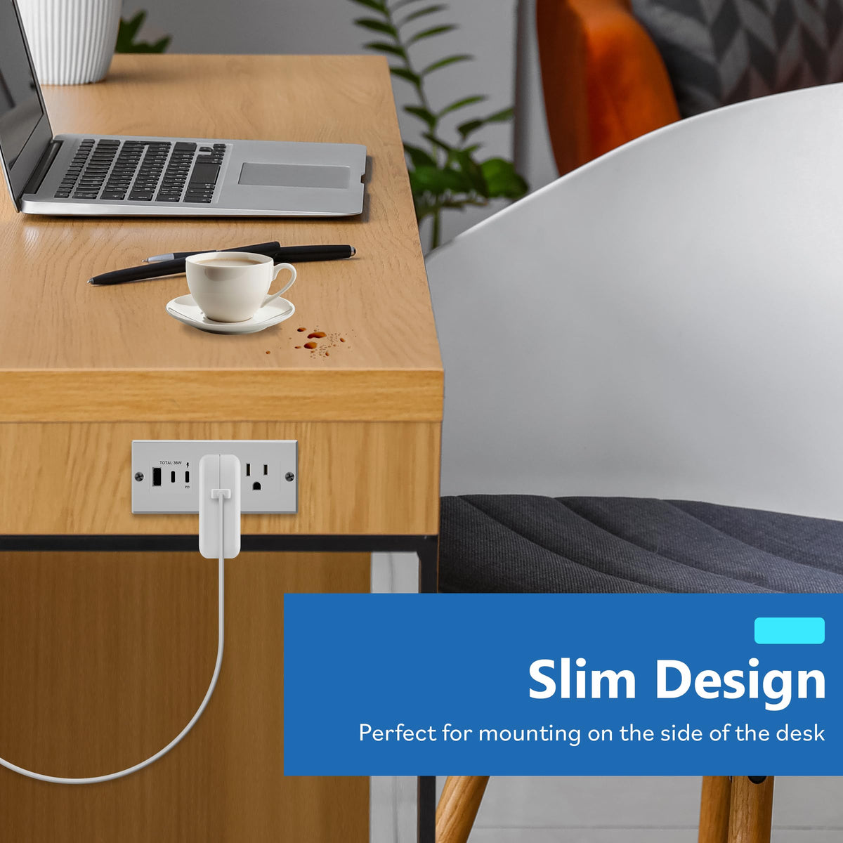 LIDER lifestyle office scene conveying professional clutter‑free setup