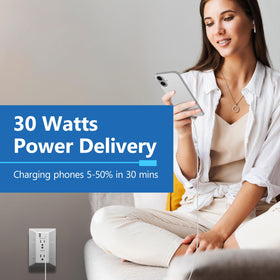 LIDER mounted in wall saving space and avoiding adjacent socket blockage