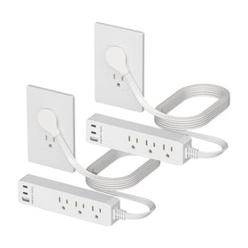 LIDER front view showing three outlets and USB ports, for organized charging