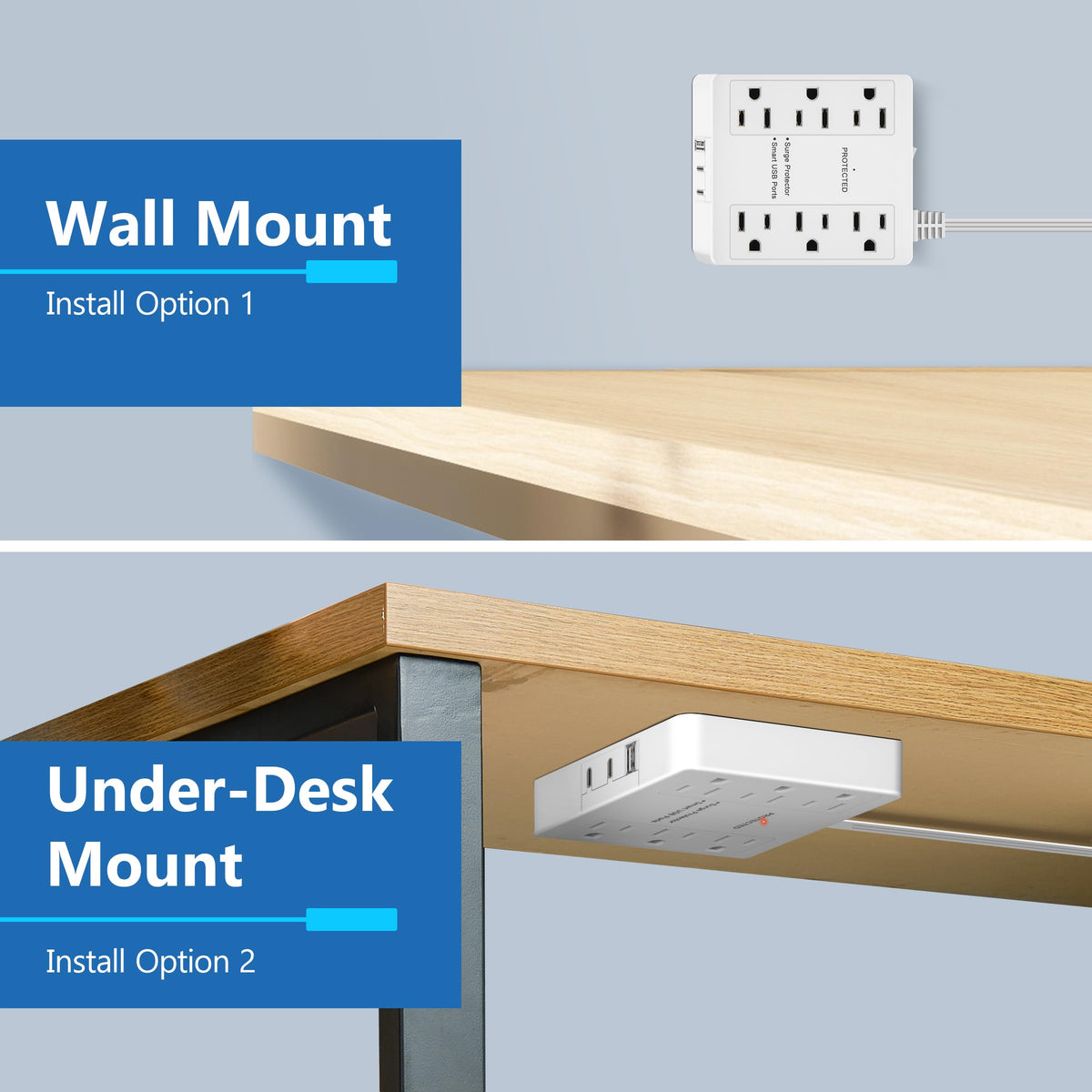 LIDER USB ports close view showing Type-A and dual Type-C charging convenience