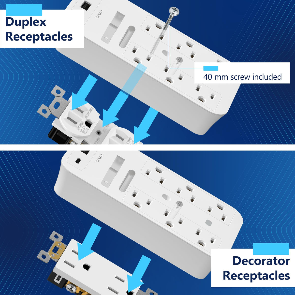 LIDER LED protection indicator lit to show surge protection active
