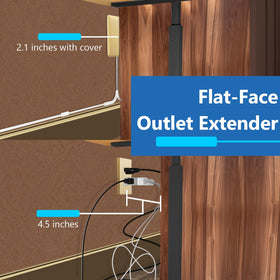 LIDER side profile flat-face design that saves space behind furniture and appliances.