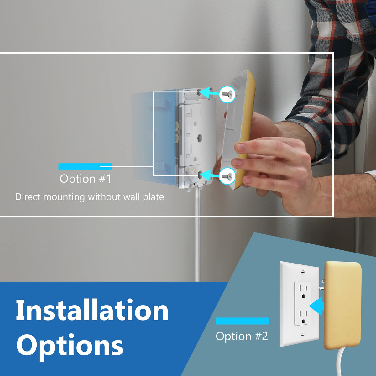 LIDER outlet extender next to ruler showing compact size and easy scale comparison benefit