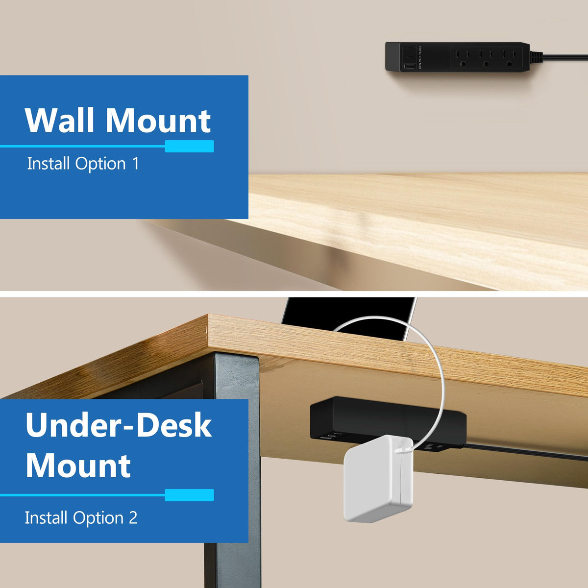 LIDER slim-angled-design fits neatly behind desks and furniture.