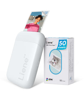 Liene Pearl K100 printer with Bluetooth setup for quick mobile printing.
