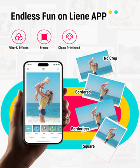 Liene Pearl K100 portable printer ideal for travel and events.