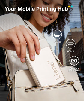 Liene Pearl N200 Pro packaging shows 2x3 adhesive paper and cartridge.