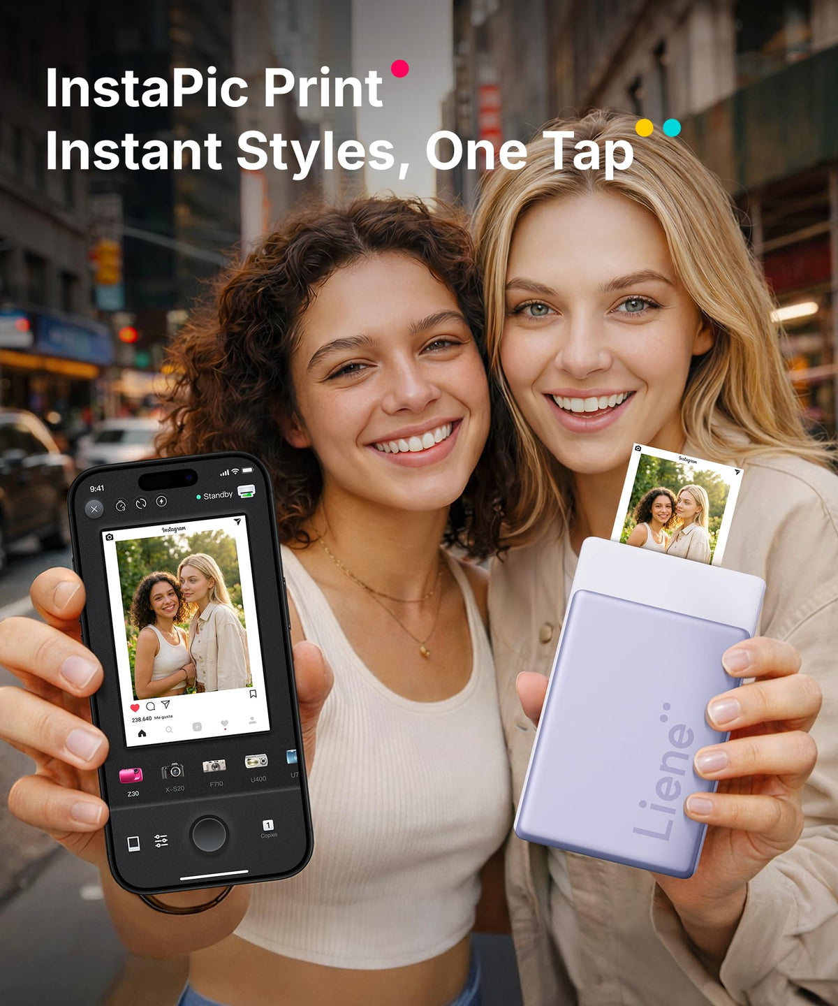 Liene Pearl N200 Pro built-in camera filters enhance outdoor shoots