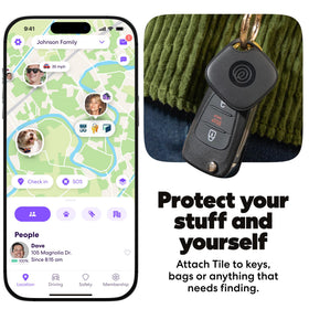 Life360 Tile Essentials bag tracker keeps bags within reach with audible ring