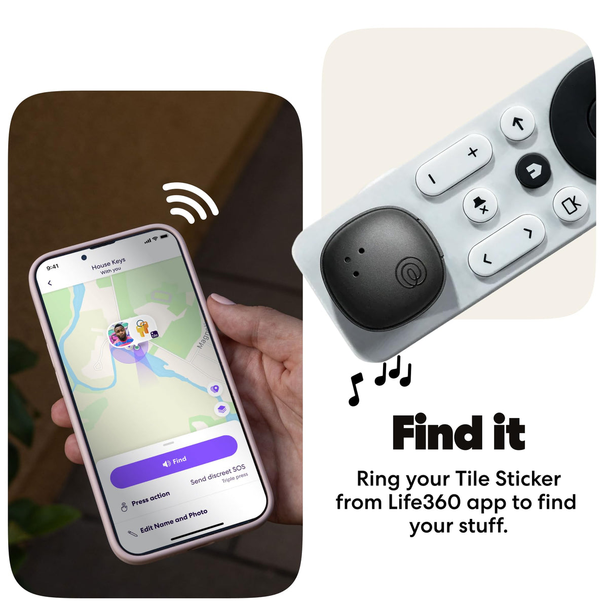 Life360 Tile Essentials remotes tracker helps find remotes quickly