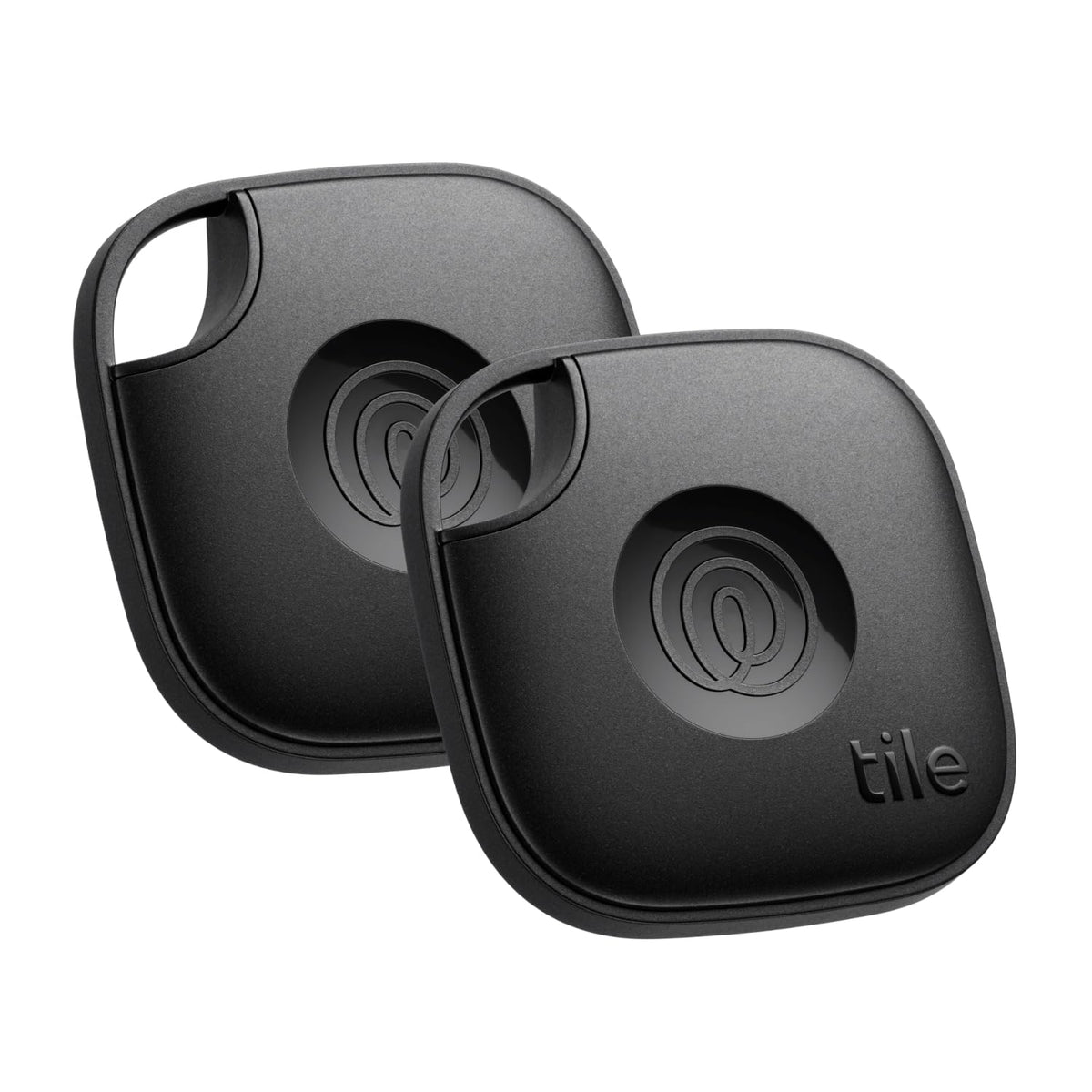 Life360 Tile front view showing compact tracker and brand