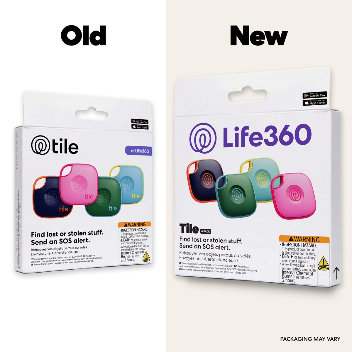 Life360 Tile attached to a bag shows bag location on map for quick retrieval