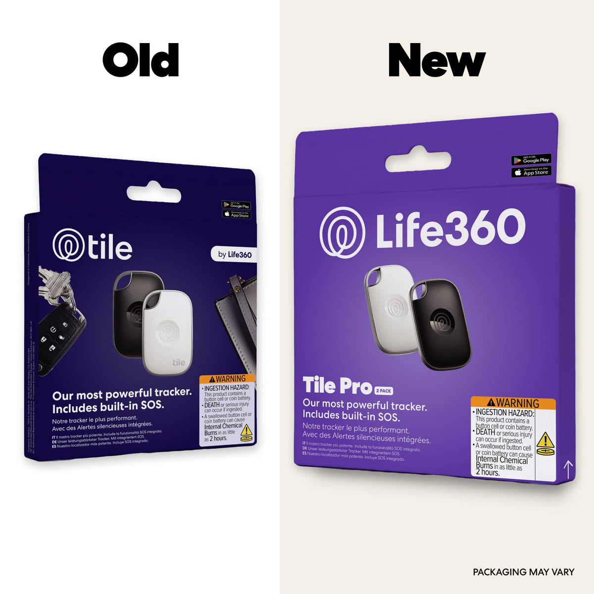Life360 Tile Pro attached to a keyring demonstrating quick everyday access