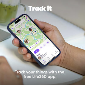 Life360 Tile Pro used to ring a silenced phone showing phone-finding benefit
